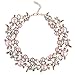 Holylove Statement Necklace for Women Novelty Jewelry Pink Peach Gift Box-8058Pinkpeach Set