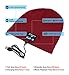 Deego HD Stereo Premium Sports Bluetooth Hat Wireless Smart Beanie Headset Musical Knit Hands-Free Headphone Speaker Hat Speaker phone Cap Microphone + Touch Screen Gloves (Red Cap1+Black Gloves1)