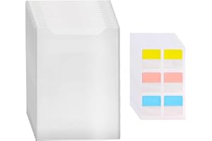 KiBcsLic 36 Semi-Transparent Paper Organizers for Scrapbooking, 8.5 X 11 Inch Paper Storage Bags.