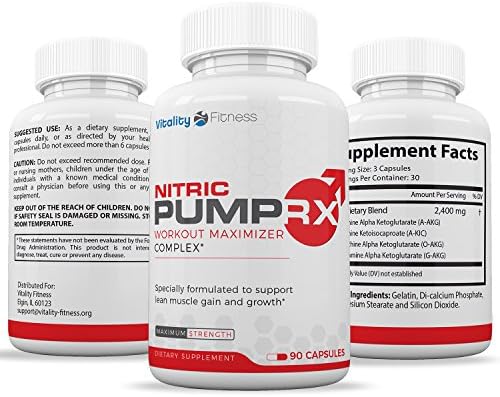 Extra Strength Nitric Oxide L-Argenine Booster for Intra and Pre Workout for Men and Women to Enhance Endurance, Strength and Energy, Powerful Muscle Pumps - 90 Caplets