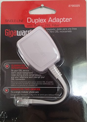 GigaWare Single-Line Duplex DSL Filter