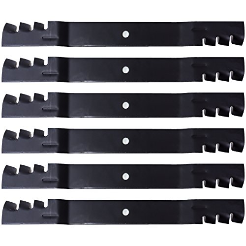 6PK Mulching Gator Style Lawn Mower Blades for Toro 106-2247-03 106-8744-03 110-1857-03 110-6568-03 Time Cutter Z 74360 74363 74365 74366 74616 74622 74623 74624 74625 74626 74627 74628 74636 74640