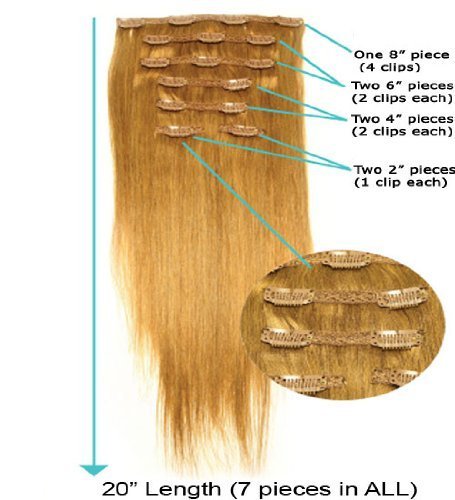 Milani Hair Clip In Extensions Color 27 Strawberry Blonde Buy