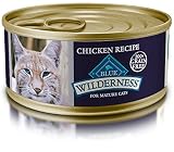 Blue Wilderness Mature Grain Free Chicken Pate Wet Cat Food 5.5-Oz (Pack Of 24)