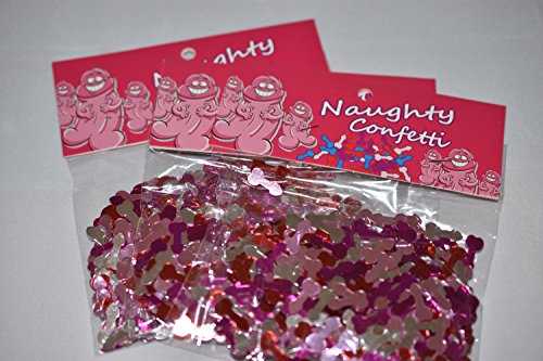 Naughty Pecker Willy Confetti Bachelorette Decoration Bachelor