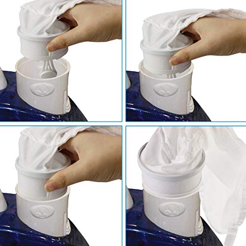 Homga Nylon Mesh Pool Cleaner Bags, Compatible Zipper Replacement Bag for Polaris 280, 480 Pool Cleaner All Purpose Filter Bag K13, K16 (2 Pack) - Thumbnail 4