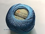 Denim Blue Yarn Art Tulip Size 10 Microfiber Thread - 50 Gram, 273 Yards