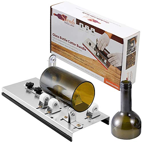 CBTONE Glass Bottle Cutter Glass DIY Cutting Tool Adjustable Bottle Cutter Machine for Round, Oval or Square Glass Bottles