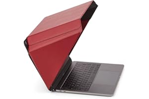 PHILBERT DANISH DESIGN Sun Shade and Privacy Lux Hood | Universal for 15"-16" Laptops | Red | Eco-Friendly Materials | Glare Reduction | Heat Resistant | Foldable/Portable | Patent no. D790551