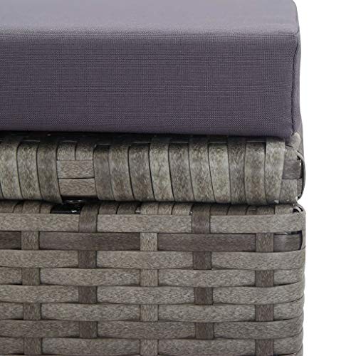 pedkit 5-TLG. Garten Essgruppe Gartengarnitur Gartenmöbel Set Gartenset Garten Essgruppe Tisch Stuhl Sessel Poly Rattan… – Bild 4