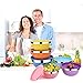 WEIYUDANG Mixing Bowls, 6 piece Salad Bowl Stainless Steel Basin Metal Bowls Set With Colorful Lids - Set Includes 2, 2.5, 3, 4, 5.5, 7Quart, Measuring Cup as a Gift