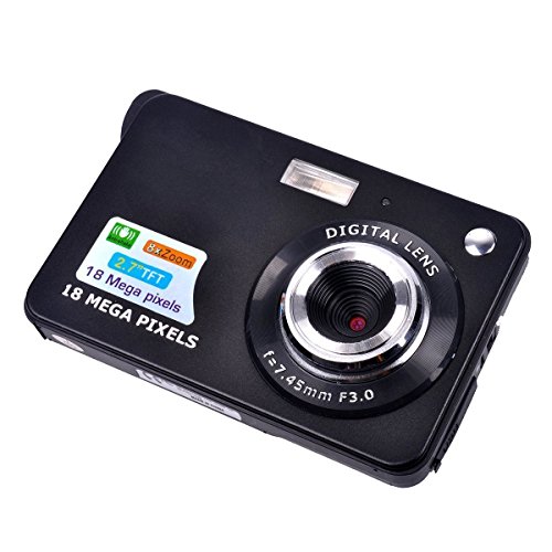 PowMax WW-49 2.7 Inch TFT 8X Optical Zoom 18MP 1280 X 720 HD Anti-shake Smile Capture Digital Video Camera(Blak)