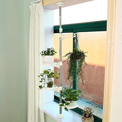 Baoyouni Indoor Plant Tension Pole Flower Display Stands Spring