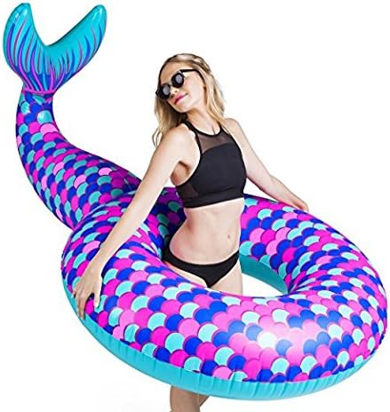 Pool Floats Large Outdoor Mermaid Tail Pool Floats Swimming Pool Floats for Adults Pool Float Toy for kids Pool Party Float Raft