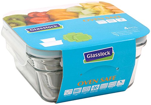GlassLock 4pc Square Set