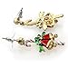 SoulBreeze Santa Clause Hat Candy Cane Pine Cone Holly Berry Christmas Jingle Bells Earrings