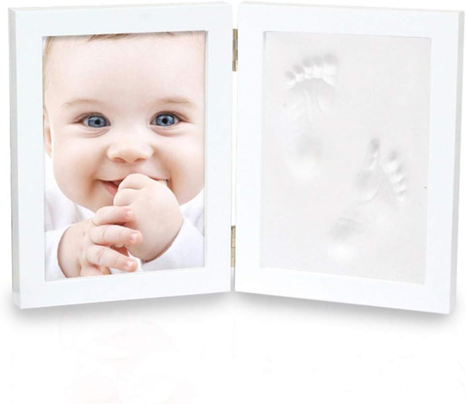 Haosens 5x7 Wooden Pet Memorial Photo Frames Hanging Picture Frames with Personalised Paw Print Kit - Gifts for Dog and Cat