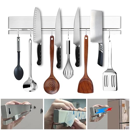 12 Inch Knife Holder for Wall or Refrigerator Adhesive