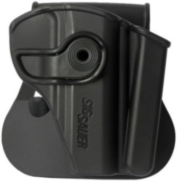 IMI Compatible Polymer Holster + integrated Mag Pouch for SIG P232, KEL-TEC P-3AT .380, RUGER LCP .380 Black