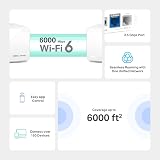 MERCUSYS Halo H90X WiFi 6 Mesh AX6000 3-Pack 800m Coverage 2.5G Port 150 Devices view 3