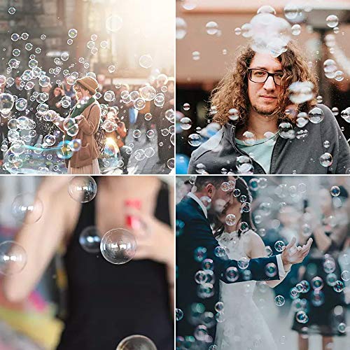 Bubble Gun, KIMILAR Bubble Shooter Gun Light Up Bubbles Blowers with LED Flashing Lights and Sounds Bubble Blowing Toys for Kids, Boys and Girls - 2 Bubble Solution and 3 AA Batteries Included (Green)