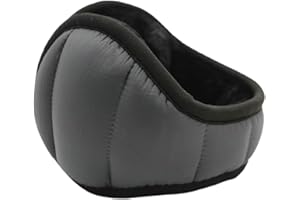 Caistre Winter Warm Outdoor Earmuffs, Foldable Ear Warmers Knit Furry Fleece Ear Muffs for Women Men