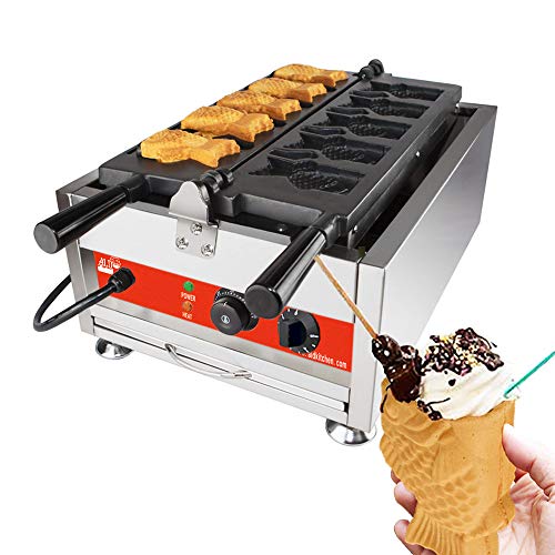 ALDKitchen Taiyaki Waffle Iron FishShaped Waffle Maker Stainless