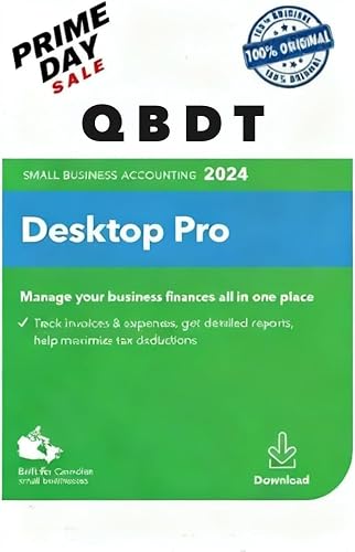 Quick - Books Desktop Pro 2024 | Canadian Version | NO DVD | Lifetime License | Amazon Message Delivery | Only PC, Not for Mac
