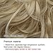 SEGO Tousled Updo Messy Bun Hair Piece Scrunchies Synthetic Wavy Bun Extensions Rubber Band Elastic Scrunchie Chignon Instant Ponytail Hairpiece for Women -Bleach Blonde
