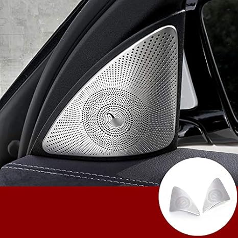 A-Säule Lautsprecher Abdeckung Für Kia EV3 2025 - 2x Schwarz Edelstahl