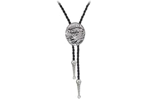 BRBAM Western Style 3D Design Animal Pendant Bolo Tie Neclace Stylish Retro Cowboy Gift