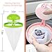 Alphatool 6 Pcs Washing Machine Floating Lint Mesh Bag- Reusable Flower Type Hair Removal Catcher Laundry Filter Net Pouch for Washing Machine Hair Filter (Green&Pink)