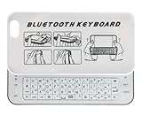MXtechnic Slide-out Bluetooth Keyboard Protective Cover with Backlight for Apple iPhone 6 4.7 White