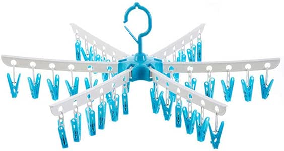 POUPDM Rejilla de secado a prueba de viento, suspensión interior fija