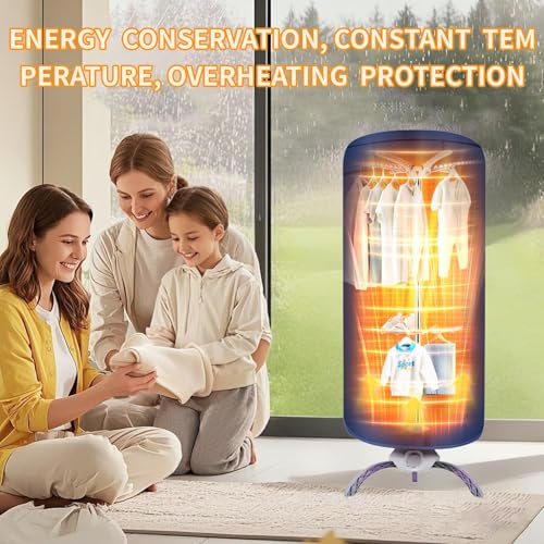 Portable Clothes Dryer, for Apartment, RV and Travel, Secadora de ropa portatil, Mini Dryer Quickly Dry Light Clothes, Underwear, Baby Clothes, Socks and Shoes