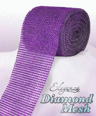 Eleganza Waterproof Poly Ribbon, Purple, 50 mm x 91 m