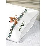 M C G Textiles Disney Dreams Stamped Pillowcase, 20 by 30-Inch, Bambi's First Year, 2-Pack