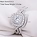 Newshe Wedding Band Engagement Ring Set for Women 925 Sterling Silver 1.8Ct Round White AAAAA Cz Size 4-13