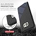 Galaxy Note 7 Case, Note 7 Case, WWW [Shockproof Series] Textured Pattern Grip Cover Bumper Case Shockproof Impact Resistance Cover for Samsung Galaxy Note 7 Black+Navy Blue