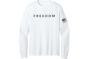 BESTSYRACUSE Freedom Charlie Kirk White Long Sleeve Shirt True Patriot RIP Memorial American Flag