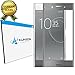 [Full Adhesive] Xperia XZ Premium Screen Protector, AUNEOS [Auto Absorption] 3D Curved Gorilla Tempered Glass Screen Protector for Sony Xperia XZ Premium (Silver)