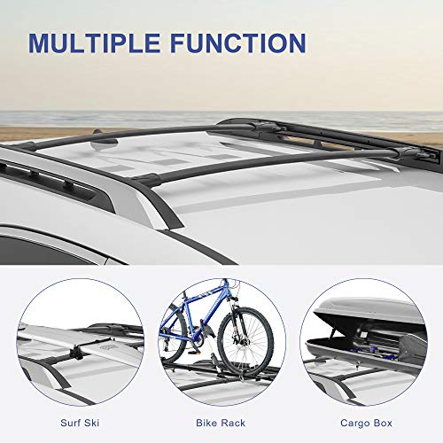 MOSTPLUS Roof Rack Cross Bar Rail Compatible for Chevy Equinox/GMC