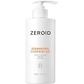 ZEROID | Dermanewal Cleansing Gel | Hydrating Face and Body Wash | Moisturizing Korean Shower Gel | Body Care for Women & Men | Korean Bath Products | Body Care Skin Treatments | 15.22 fl oz (450ml)