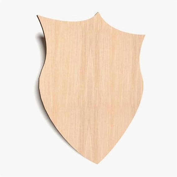 Wooden Wall Shape Plaque Plain Tags Blank Hanging Art Arms Decoration