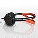Philips ActionFit SHQ5200 on-ear sports Headband Headphones, Black/Orange