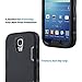 ULAK Galaxy S4 Case, Knox Armor S4 Case - Shockproof Hybrid Rubber Combo Case Cover 3in1 Rigid Plastic+Soft Silicone for Samsung Galaxy S4 IV i9500-Black