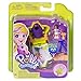Polly Pocket Tiny Pocket Places Rockin’ Science Compact with Science-Themed Location, Micro Shani Doll, Surprise Reveals, Rocket, Volcano, Telescope, Clip-on Ring & More, Ages 4 and Older