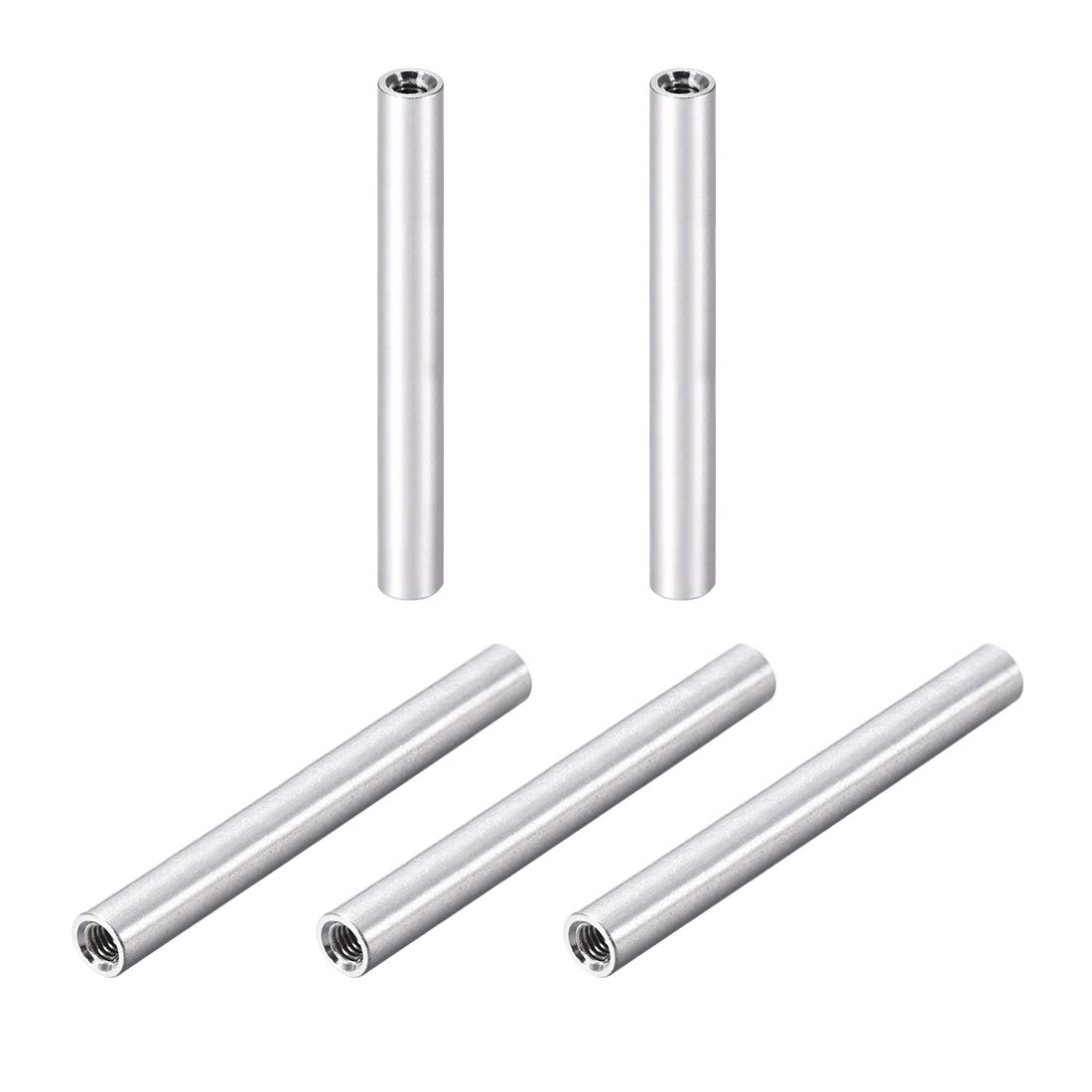 sourcing map 5 Pcs M3x70mm Round Aluminum Standoff Column Spacer Female for Drone FPV Quadcopter Racing RC Parts DIY
