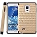 Style4U Galaxy Note Edge Case, Galaxy Note Edge Studded Rhinestone Crystal Bling Hybrid Armor Case Cover for Samsung Galaxy Note Edge/Note 4 Edge with 1 Stylus [Gold/Black]