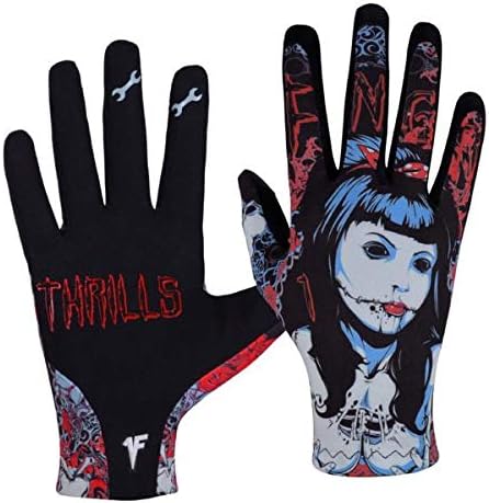 1FNGR Super Light MX Motocross BMX MTB Cycling Motorcycle Gloves (Large, Cheap Thrills)